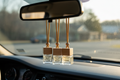 Car Diffusers Behind Mirror