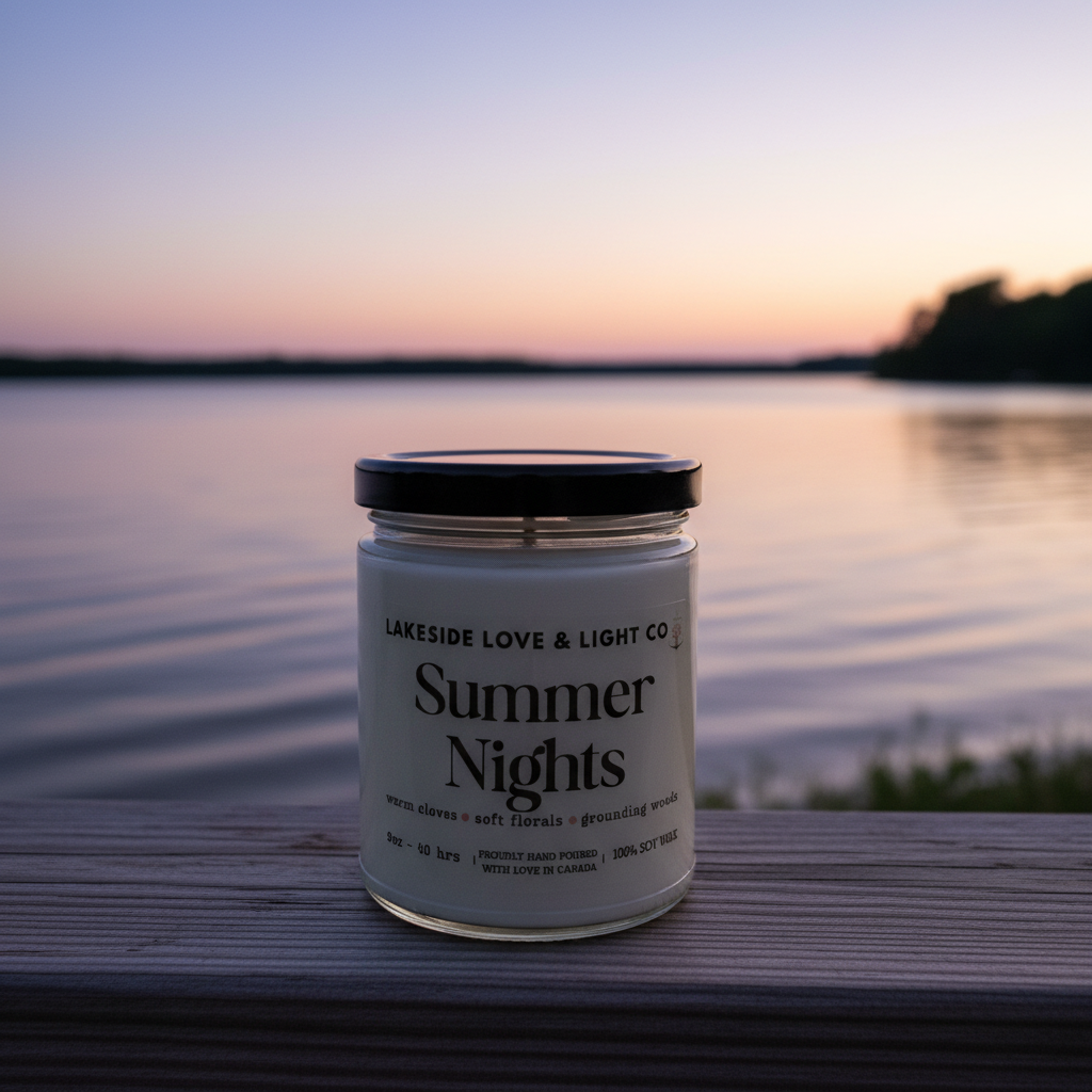 Summer Nights candle by Lakeside Love & Light