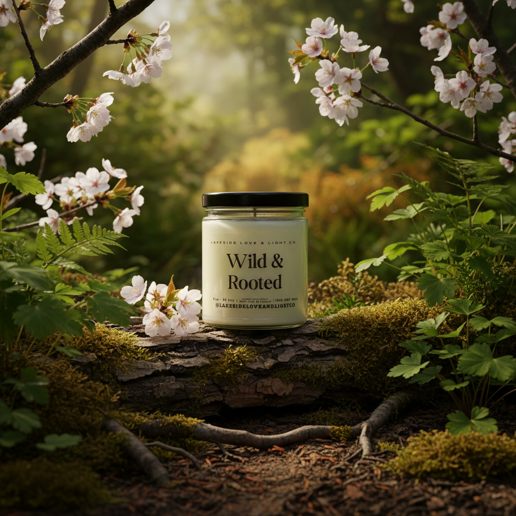 Wild & Rooted candle by Lakeside Love & Light
